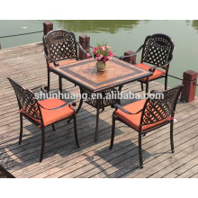 nice design cast metal dining chair outdoor furniture chair garden arm chairs